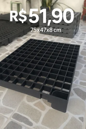 Palete de plástico | 75x47x8