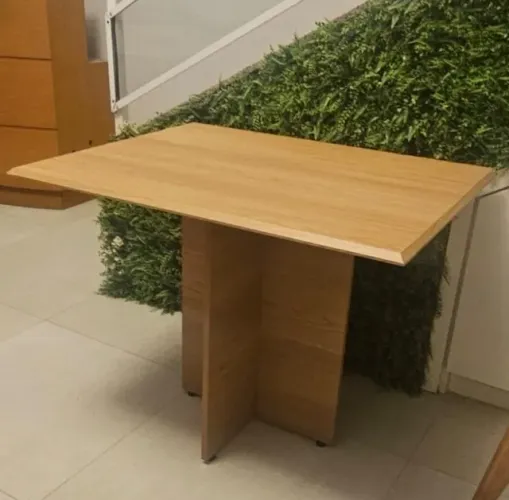 Mesa de Jantar Belmonte 120 cm Imbuia Mel - Carvalho Decor