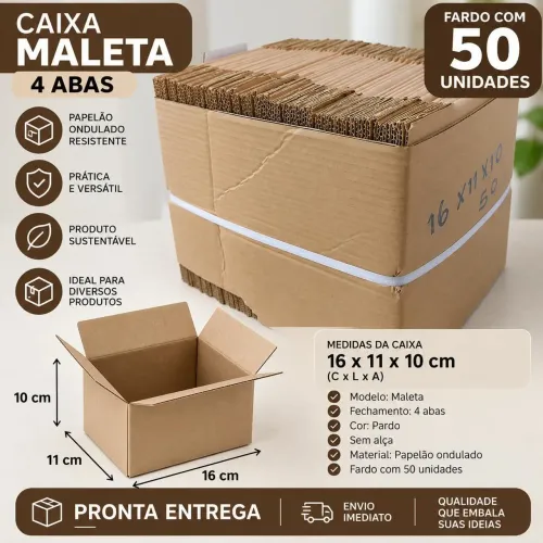 Caixa papelão 16x11x10