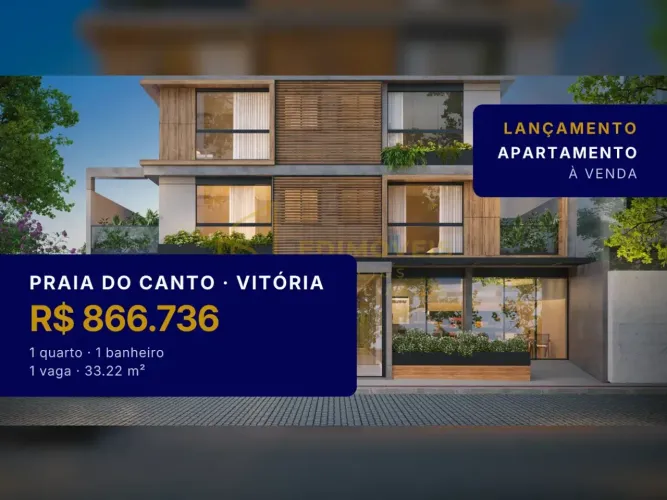 Apartamento 1 Quarto na Praia do Canto | Onde Sua História Começa
