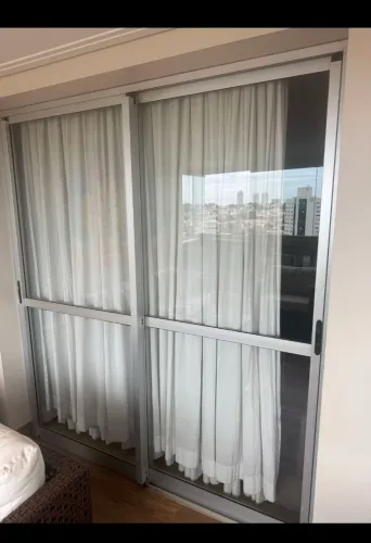 Porta de correr de duas folhas alumínio completa nova 5mil