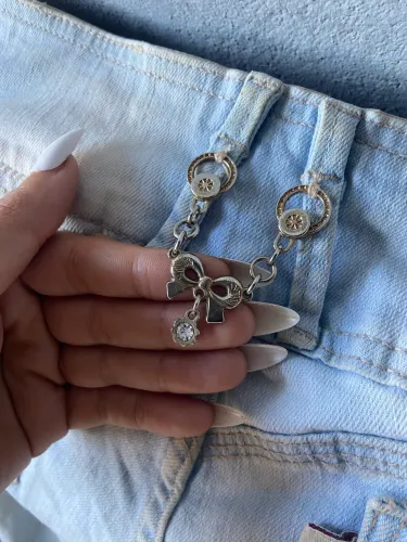 Calça cintura baixa anos 2000 Mallyfe