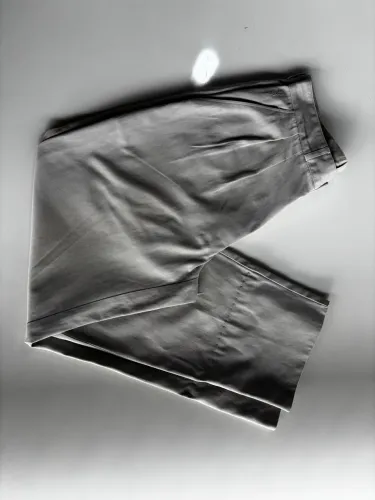 Calça Yves Saint Laurent Bege Original Vintage Tam 40 100% Algodão