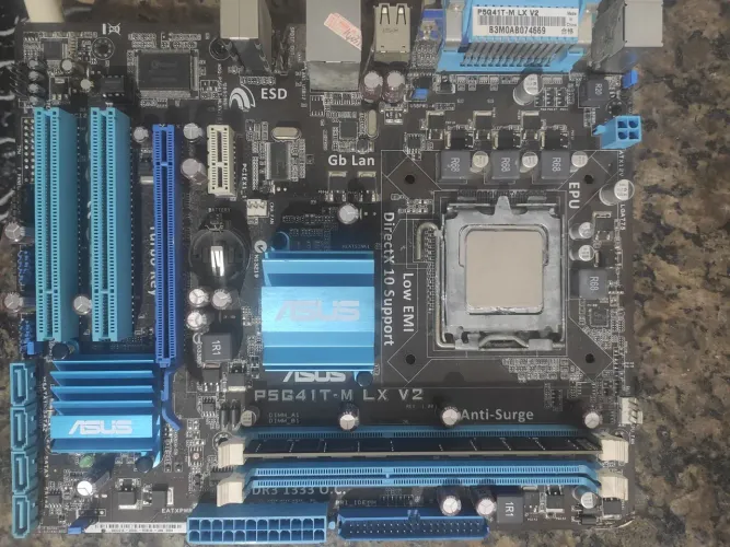 Kit placa mãe LGA 775 + processador + memória RAM 