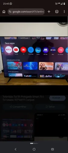 Tv 55 TCL perfeito estado stmart tv