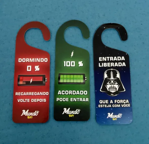 Plaquinhas de porta Gamer/Geek