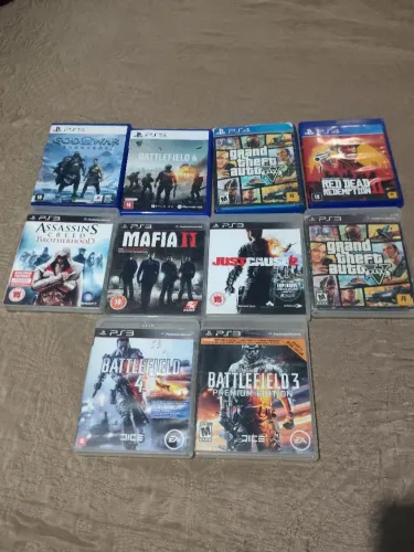 Jogos PS4, PS3 e PS5 em ótimo estado | God of War, Battlefield, RDR2 !!!OLHAR DESCRIÇÃO!!!