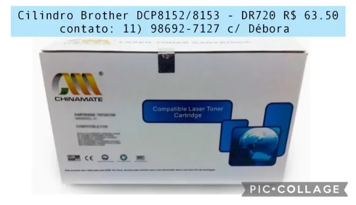 DR720/750 - Cilindro Compatível - Chinamate - Impressora DCP 8152DN/DCP8157DN - 8K