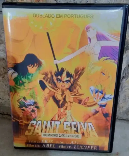 DVD coletânea de filmes Cavaleiros do Zodíaco