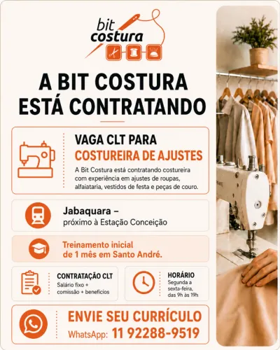 Costureira de Ajustes - Jabaquara, São Paulo