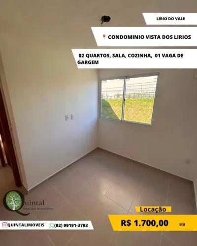 APARTAMENTO PARA LOCAÇÃO | LÍRIO DO VALE CONDOMÍNIO VISTA DOS LÍRIOS
