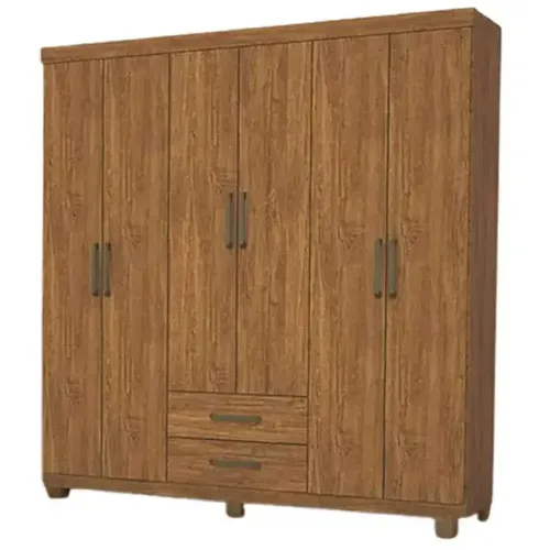 Guarda Roupa Casal 6 Portas 2 Gavetas Sudeste