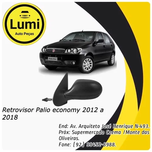 Retrovisor Palio / Siena / Weekend Economy 2011 a 2019 - NOVO !!