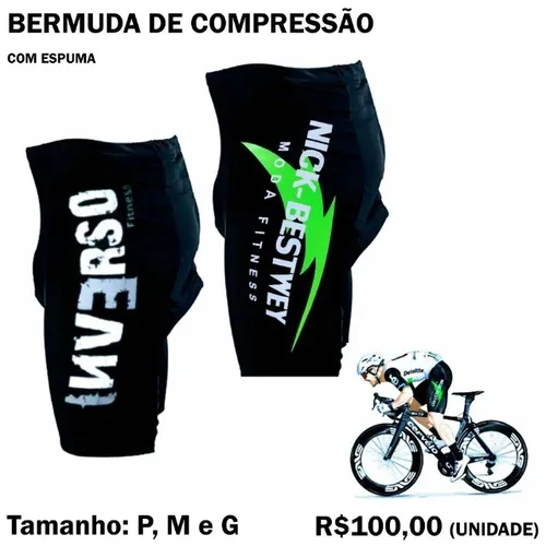Bermuda de Compressão para Ciclismo