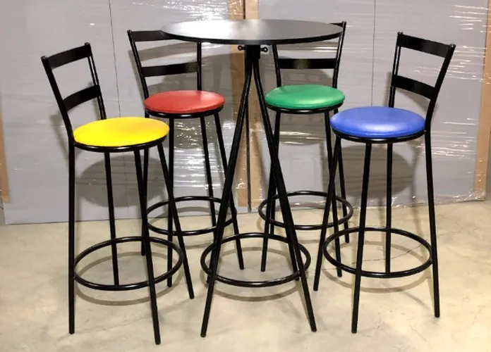Jogo de mesa e banqueta bistrô, diversos modelos, fábrica