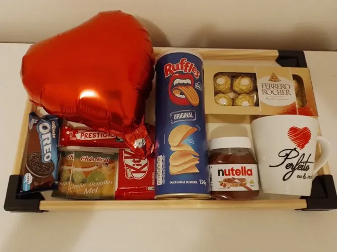Cestas de chocolate ,café da manhã e cosméticos, monte sua cesta.