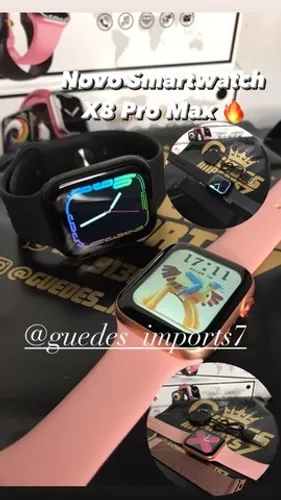 LANÇAMENTO SMARTWATCH X8 PRO MAX + Pulseira Milanesa de Brinde 
