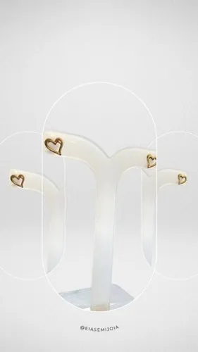 Brinco Coração Carinhoso Semijoia 