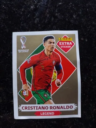 Figurinha Cristiano Ronaldo Extra Legend Gold 2022
