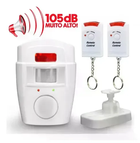 Kit Alarme Sem Fio 2 Controle Remoto Residencia Apt Comercio