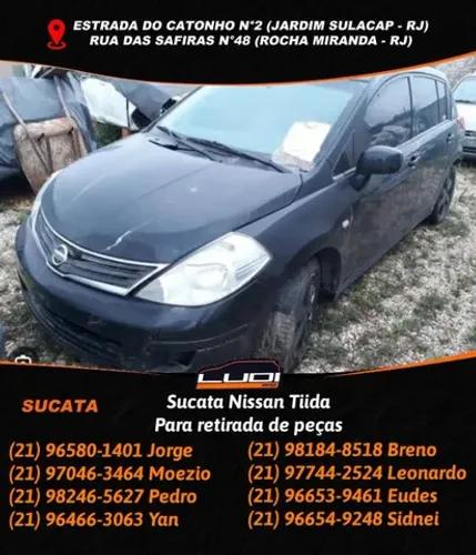 Sucata Nissan Tiida para retirada de peças