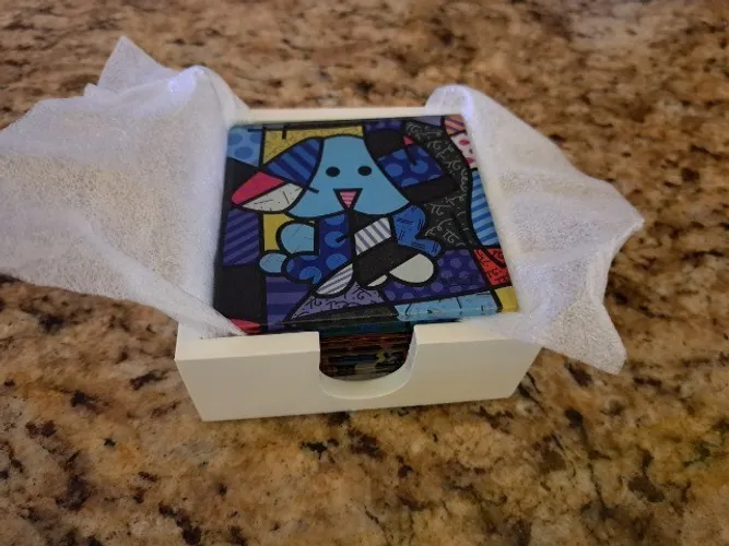 Quadrinhos porta copo do Romero Britto