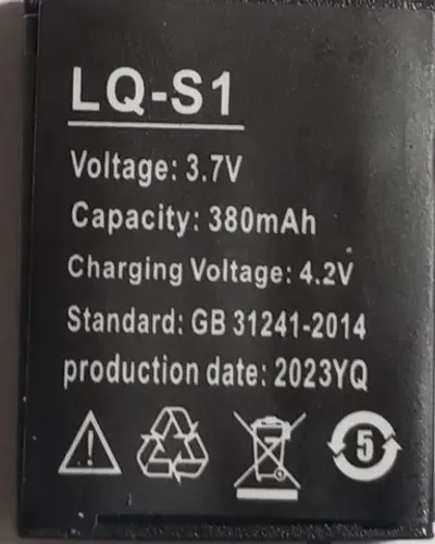 Bateria P/ Relógio Smartwatch Inteligente Lq-s1 3.7v 380mah