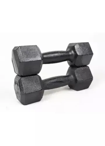 PAR DE HALTER SEXTAVADO 5KG PINTADO