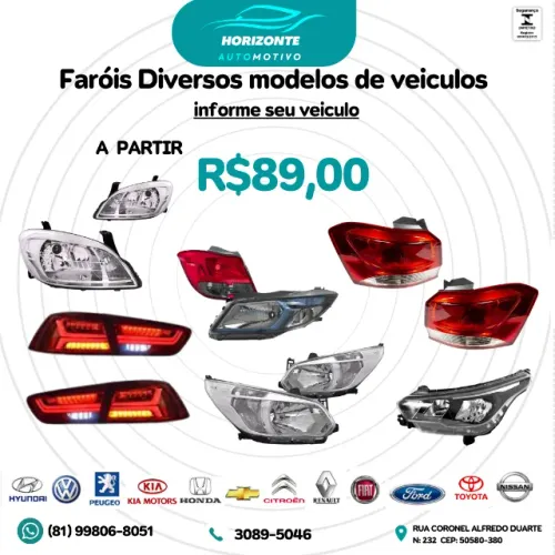 farol lado direito, esquerdo diversas modelos *informe seu carro*