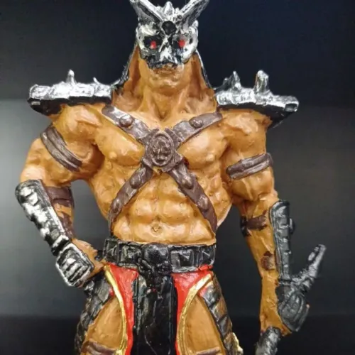Boneco Resina Colecionável - Shao Kahn Mortal Kombat 20cm