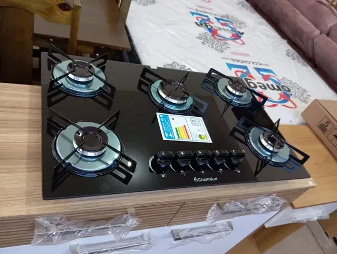 fogão cooktop 5 bocas