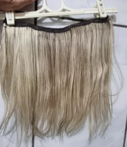Mega hair loiro cabelo humano