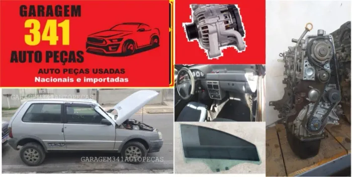 Uno sucata para retirada de peças