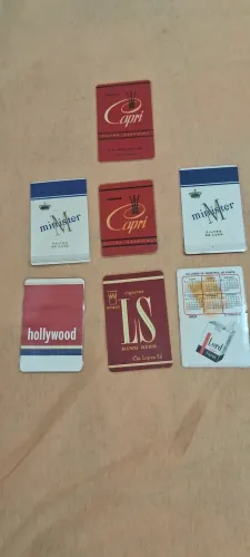 Antigos Calendários Marca de Cigarros Hollywood etc