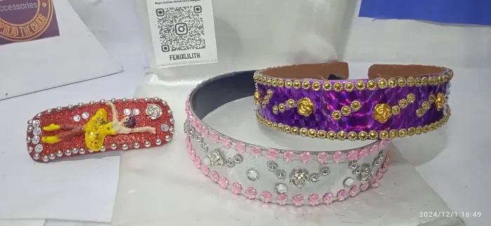 2)Arco pra Cabelo+prisilha de Bailarina paque 2Leva prisilha d Brinde,
