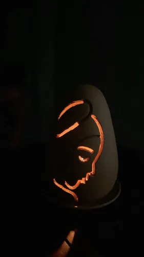 Luminária de barro