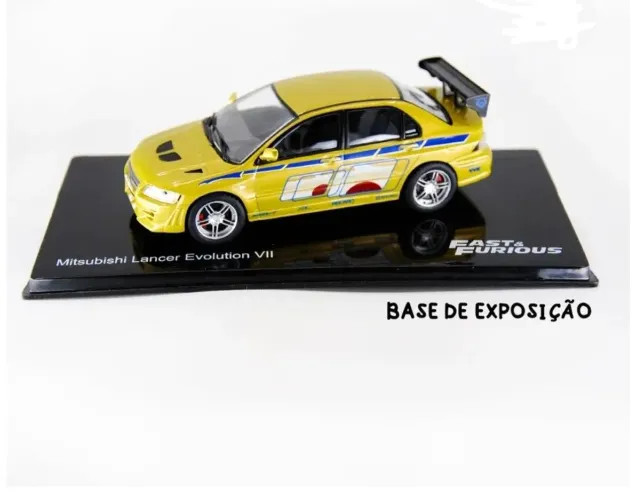 Miniatura Mitsubishi Lancer Evolution VII - Escala 1/43 - Coleção Velozes e Furiosos