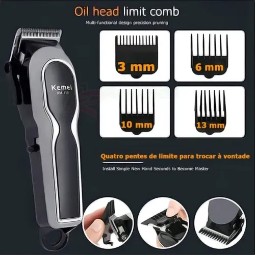 Máquina De Alta Precisão Com Display Digital Kemei Km-119