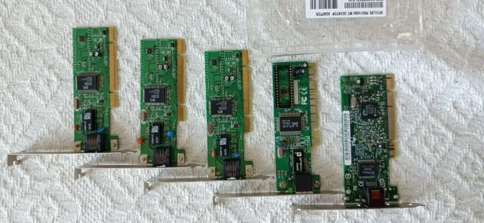 Kit 5 Placas de Rede Gigabit 3com, Intel, Realtek