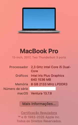 MacBook Pro 13 polegadas
