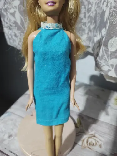Vestido azul com casaco para Barbie 