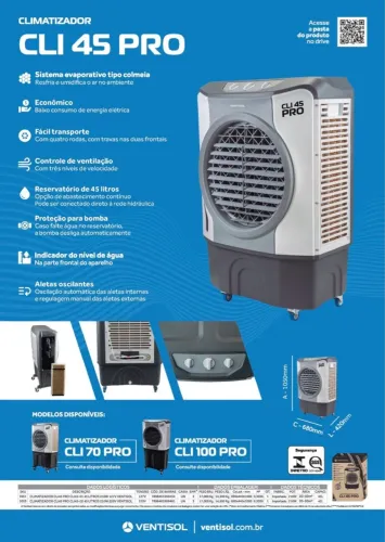 Climatizador de 45 litros
