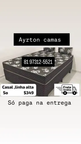 Cama box casal da alta D33