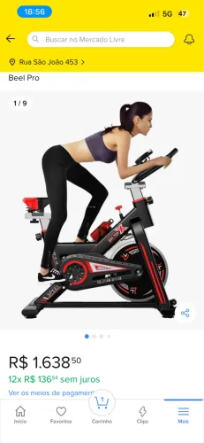 Bicicleta Spinning Ergométrica 13kg Profissional - Beel Pro