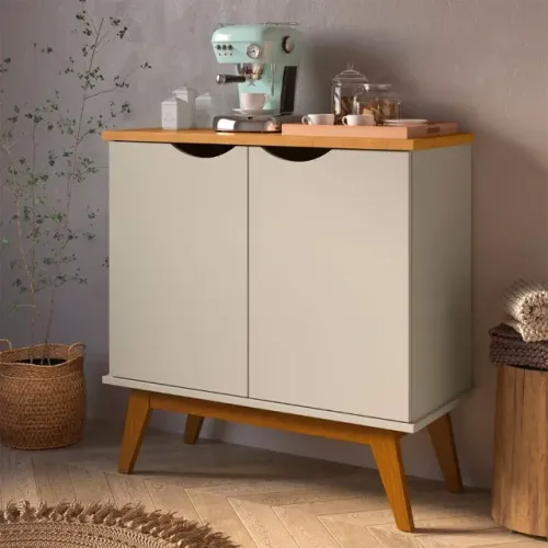 Buffet Compacto 2 Portas Pés Retrô 81 Cm. Produto Novo Direto de Fábrica P/Sua Casa.