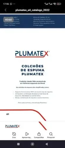 Colchão de Espuma D33 c/ molas ensacadas para casal padrão Plumatex - Cama  Frete grátis 