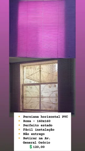 Persiana horizontal PVC 