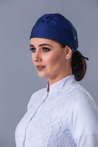 Touca de Amarrar Azul Marinho Unissex - Namastê
