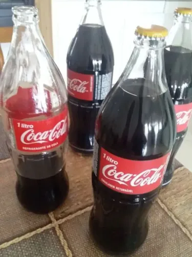Garrafa retornáveis casco de vidro 1 litros coca coca