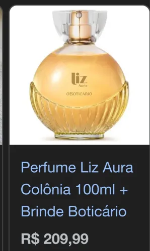 Perfume Liz Boticário 